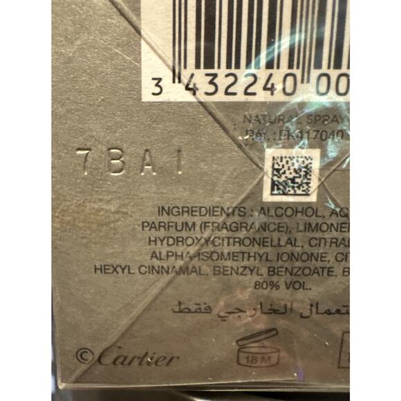 NEW Authentic Paris Eau De Cartier 3.3 oz Eau De Toilette Spray Unisex Sealed - Picture 8 of 9